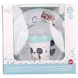 Stor KINDERGESCHIRRSET MIT RUTSCHFESTEM Boden. Glas, SCHÜSSEL UND Teller. BPA FREI | Mickey Mouse