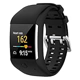 QGHXO Band für Polar M600, weicher Verstellbarer Silikon Ersatz Armbanduhr Band für Polar M600 Armbanduhr, rot