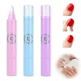 3 Stück Pack Nagellack Entfernung Stifte mit Baumwollköpfen, Nail Art Maniküre Korrekturstifte, Nagellackentferner Stifte (Lila+Blau+Rosa)