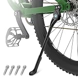 EFEALL Fahrradständer, 18 mm Lochabstand Fahrradständer für 24-27,5 Zoll Fahrrad, Höhenverstellbare Aluminium Fahrradständer Hinterrad, rutschfest Seitenständer für Mountainbike/Rennrad/Cityrad