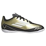 adidas Unisex F50 Club Messi Football Boots Indoor Fußballschuhe, Gold met/Cloud White/core Black, 38 EU
