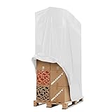HASKYY XXXL Schutzhaube 250x130x90 cm - Universal Abdeckhaube für Paletten Gitterbox Grill Strandkörbe Gartenmöbel - wasserdichte PE Schutzhülle - Extra Hoch - UV-beständig