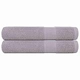 Gecheer Saunatücher 2 STK. Grau 80x200 cm 360 g/m² 100% Baumwolle