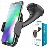FOREVER 360 Grad Handyhalterung Auto Armaturenbrett Mit Kugelgelenk - Handyhalterung Windschutzscheibe - Handy Saugnapf Halterung - Smartphone Universal Telefonhalterung Auto für alle Smartphones