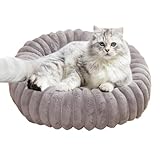 Donut-Hundebett – Donut-Hundebett, Donut-Katzenbett, weiches Plüsch-Hundebett | Donut-Hundebett, rundes Haustierbett, waschbares Katzensofa für Hunde und kleine Katzen, Hundebett, beruhigendes Bett