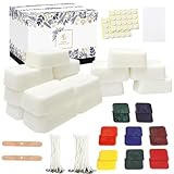 ETUOLIFE Sojawachs für Kerzen,Kerzenwachs zum gießen, Kerzen Selber Machen Set, DIY Kerzenherstellung Kit für Erwachsene und Kinder, Kerzenwachs Farbstoffe Docht Set, Kerzen DIY Set, 960g Wachs Kerzen