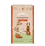 Sammy´s Fruchtschnitten | Fruchtige, gebackene Snacks für Hunde | Schonend im Ofen gebacken| mit Äpfeln & Holunder | 100 % Vegan| ohne Zuckerzusatz | 1x 800 g