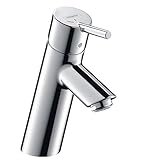 hansgrohe Wasserhahn Talis (Armatur mit Auslauf Höhe 80mm und Zugstangen-Ablaufgarnitur) Chrom