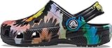 Crocs Unisex-Kinder Classic Tie-dye Graphic Clog Holzschuh, Schwarz/Schwarz