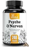 Johanniskraut-Kapseln - 10000mg Johanniskraut hochdosiert aus 10:1 Extrakt (2 Kapseln) + GABA + L-Tryptophan - 4 Monatsvorrat - pflanzlicher Stimmungsaufheller hochdosiert von loodus®