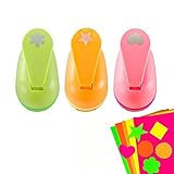 3 Stück Motivlocher Stanzer - Papierstanzer,Motivstanzer, Verschiedene Motiv für Bastelarbeiten, Grußkarten, Fotoalben, Tischkarten, Scrapbooking (15mm)