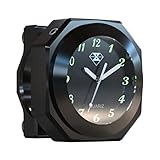 Motorrad Uhr, Motorrad Lenkeruhr, Motorrad wasserdichte Uhr Nachtleuchtende für Fahrrad/Motorrad, Motorrad Lenkerhalterung Uhr für 7/8'oder 1' Lenker, Halterungsdurchmesser 22-28mm