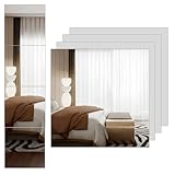 Lokiiz Acryl-Spiegel-Aufkleber für Wände, selbstklebend, sicherer Spiegel, volle Länge, zum Aufkleben auf, Wandmontage, Make-up, groß, Ganzkörpertraining, Fitnessstudio