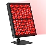 Rotlichtlampe, Trayvespace 80LED 62W Infrarotlampe, 660nm & 850nm Red Lights with Timer, Helligkeitseinstellung, Infrarot Rotlicht für Heim, Bürogebrauch