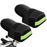 Warme Fahrradhandschuhe, wasserdichte Motorrad-Lenkerhandschuhe, 27,3/20,9/1 cm, warme Winter-Fahrradausrüstung, Fahrradgriff für Mountainbikes, Rennräder, Oxford-Tuch
