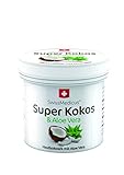Natürliche Super Coconut & Aloe Vera Rich Cream - Sanfte, feuchtigkeitsspendende Hautpflege mit reinem Kokosöl - Perfekt für die Ganzkörperbehandlung - Haar - Gesicht - Lippen - 150 ml