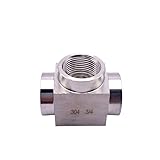 1 stücke SS304 1/8 '1/4' 3/8 '1/2' BSP Innengewinde 3 Weg 304 Edelstahl T rohr Fitting Anschluss Adapter(1')