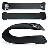 Sattelgurt aus Neopren Kurzgurt Pferd, geeignet als Dressur Sattelgurt Bauchgurt Pferd, Neoprengurt in schwarz (Schwarz, 40cm)
