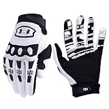 Seibertron Jugend/Kinder rutschfeste Fahrrad Bicycle Cycling/Radsport Racing Mountainbike RadsportHandschuhe für BMX MX ATV MTB Motorrad Motocross Motorbike Touch Screen Gloves Weiß XS