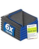 Carbigo® Profi Mikrofasertücher mit 380 GSM – Extrem saugstark & lackschonend dank weicher Mikrofaser – Fusselfreie Poliertücher zur Reinigung von Auto und Motorrad – Auto 40x40cm (6)