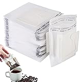Drip Coffee Bag, 100 Stücke Tragbare Kaffeefilter, Kaffee Tee Drip Filtertüten, Drip Coffee Bag, Hängende Ohrtropf-Kaffeebeutel Für Meisten Tassen, Reisen, Zuhause, Büro, Camping