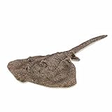 Teddys Rothenburg Kuscheltier Rochen dunkelgrau 50 cm Plüschrochen Plüschtier