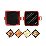 Mikrowelle - Travel Presse, Antihaft-Platten, Geschirrspüler Safe Grill | Schnelles Frühstückswerkzeug für gegrillten Käsesnacks Dorm College Studenten Arbeitsplatzprofis