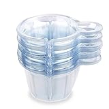 JinYu 50 Stück Urin Becher Kunststoff Urin Sammelbecher Einweg Urin Probenbecher für Schwangerschaft Test, 40 ml/ 50 ml (50ml)