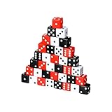 Sechsseitige Acryl-Würfel, 36-teilig, verschiedene Tischspiele, runde Ecken, Rollenspiele, Brettspiele, Zubehör, 6 runde Ecken