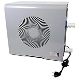 POOLEX MAG Wärmepumpe für Pools Schwimmbecken Pool Heizung 230 V WiFi App-Steuerung LED Display Titan Wärmetauscher auch für Salzwasser Ø 32/38 mm (5 kW)