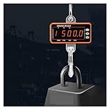 Digitale Kranwaage, 1500 kg/1000 kg/500 kg digitale Hängewaage mit 65 Fuß Fernbedienung, robuste Kranwaage, dimmbare LED-Industrie-Hakenwaage Für Garage, Bauernhof, Jagd(1500KG)