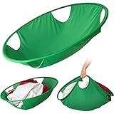 TTKD 53 cm / 63 cm Faltbarer Wäschekorb Zusammenklappbarer Wäschekorb Ovale Wanne Grüner Stoff Aufbewahrungskörbe Heimtrockner Helfer Kleiderträger (Color : D, Size : 53cm)
