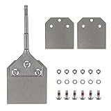 Spachtelmeißel SDS Plus Meißel 250x100 mm, Spachtelmeißel Farbschaber mit 2 Ersatzblätter Klingen für Fußbodenkleber, Teppich, Fliesenkleber, Bodenkleber, PVC-Fliesen