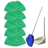 5 Stück Icexeco Lazy Broom Cover Cloth, Tücher Wiederverwendbare für Besen, Mikrofaser Wischbezug für Besen, Weich Waschbare Besenbezug, saugfähiges Nass Trocken Wischmopp für Haus (Grün)