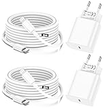 iPhone Ladekabel, [MFi-Zertifiziert] 2er-Pack iPhone Ladegerät Apple Ladekabel mit 2M&3M USB-C-auf-Lightning-Kabel für iPhone 14 13 12 11 Pro Max XS XR X 8 7 6 Plus 5 iPad