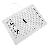 FONDOTIN Magnetisches Musik whiteboard mit Abwischbarer Oberfläche und Notenaufklebern Praktisches Whiteboard Lehrbrett für Musikunterricht zu Hause und Schule Leicht Tragbar und Langlebig