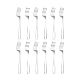 Otto Koning Hannover Tafelgabeln 12-teiliges Set aus Edelstahl, hochglanzpoliert. Ideal für den täglichen Gebrauch. Schlichtes Design.