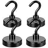 Neosmuk Magnetische Haken, robust, 45 kg, extra starker Magnet mit Metallhaken für Kühlschrank, Supermagnet für Kreuzfahrt, Grill, Küche, Klassenzimmer