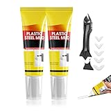 Weißer Kitt, wasserdicht, multifunktional, Dichtmasse mit starker Haftung für Küche und Bad, schnell trocknend, schrumpffrei und reißfest