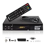 Premium X Satelliten-Receiver HD 520SE-B FTA Digital SAT TV Receiver DVB-S2 FullHD HDMI SCART 2X USB Multimedia-Player, Astra Hotbird vorprogrammiert