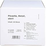 PINZETTE Einmal steril Metall 25 St