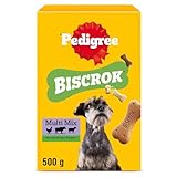 Pedigree Hundesnacks Biscrok Multi Mix, 6er Pack, 6x500g – Knusprige Leckerlis als Hundekeks in 3 Geschmacksrichtungen, ideal für das Training oder für zwischendurch