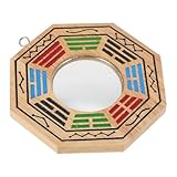 GALPADA Feng Shui Bagua Spiegel Konkav Bemalt Tai Chi Acht Diagramme Spiegel Wanddeko Haussegen Feng Shui Schutz Geschenk für Wohnzimmer und Einweihung