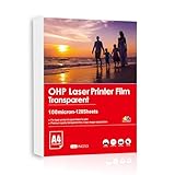 Inkuway OHP Folien A4 120 Blatt Overheadfolien Transparent Laserdrucker Overhead Project Film