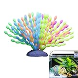 Genérico Korallendekoration für Aquarium, realistisches Silikon für Landschaftsbau, künstliche Korallen für Aquarium, für Schlafzimmer, Restaurant, Wohnzimmer, Bibliothek