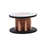 TAIWAY 1Stk 15m 0.1MM Kupfer Loeten Solder Emaillierte Reel Drahtrolle anschliessen