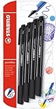 Filzschreiber - STABILO pointMax - 4er Pack - schwarz