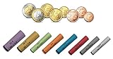BETEC MÜNZHÜLSEN Münzrollenpapier vorgefertigt 1 Cent bis 2 Euro (120 Pack) gemischtes Set