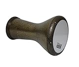 Gawharet El Fan Metal Drum Darbuka Doumbek 17/17,6 Zoll mit kostenlosem PowerBeat Head Skin (Gold & White PowerBeat)