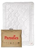 PARADIES 4 Jahreszeiten Bettdecke 135x200 cm - Prima Varietta Bio, Öko-Tex 100 Klasse 1, medizinisch getestet, Knöpfbare 4-Jahreszeitendecke 135 x 200